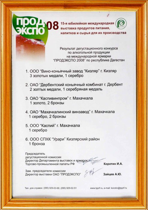 Итог ПРОДЭКСПО 2008