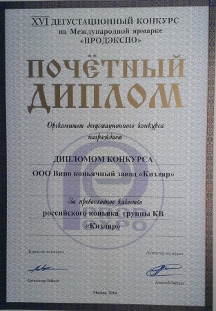 Итог участия ООО ВКЗ «Кизляр» на 21 международной выставке ПРОДЭКСПО 2014